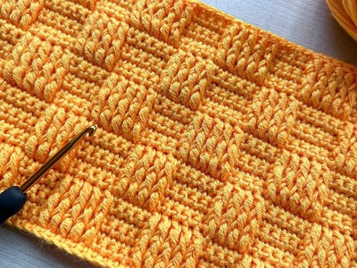 Easy Crochet Pattern for Beginners! ???? WONDERFUL Crochet Stitch for Blanket, Bag, Scarf and Cardigan