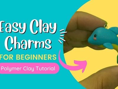 Easy Polymer Clay Idea For Beginners - Kawaii Dolphin Clay Charms