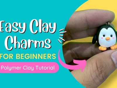 Easy Polymer Clay Ideas For Beginners - Kawaii Penguin Clay Charms