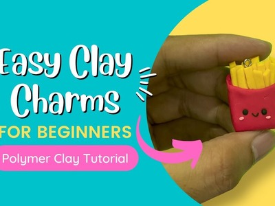 Easy Polymer Clay Ideas For Beginners - Kawaii Fries Clay Charm