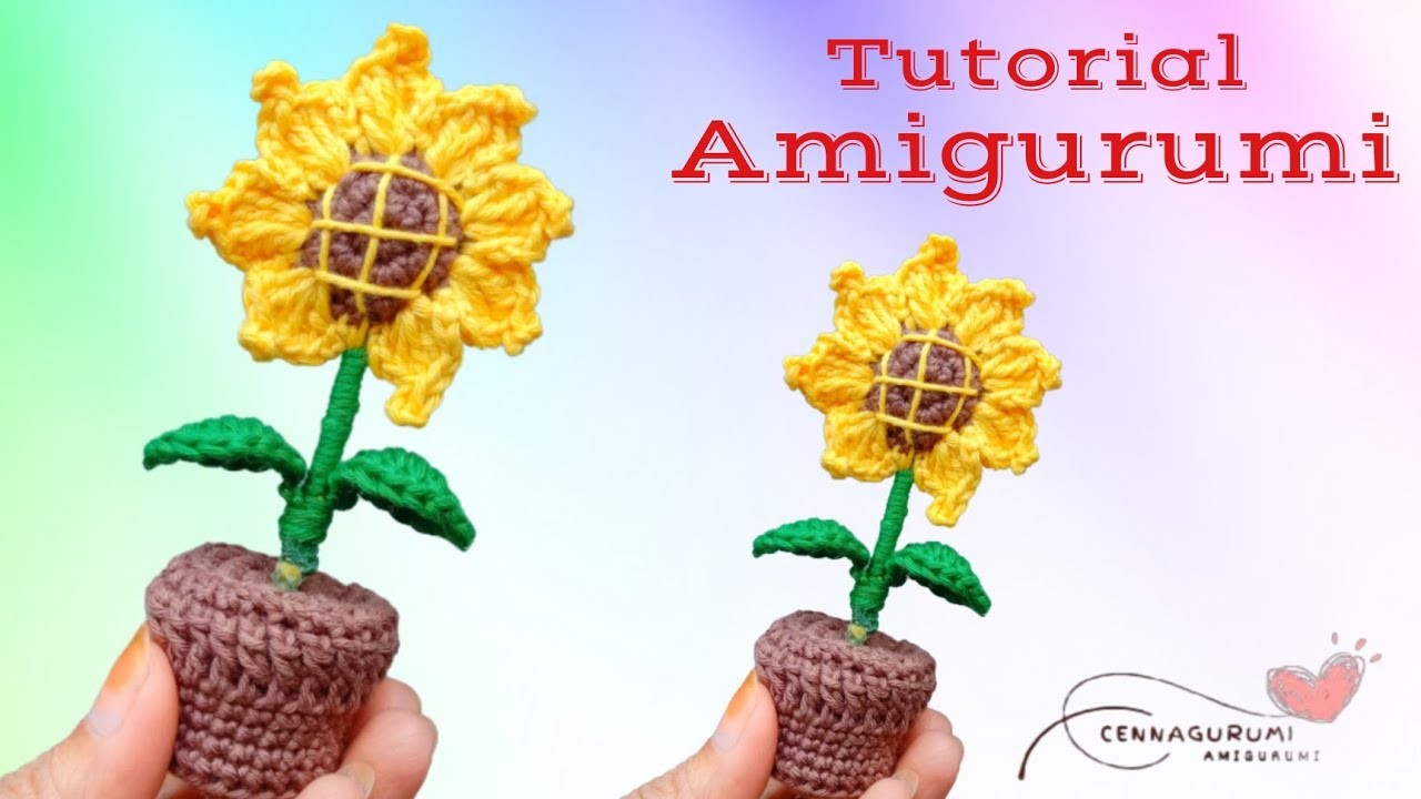 Flowers Amigurumi || Easy Crochet Mini Sunflowers in a Pot Tutorial || Sunflowers Amigurumi