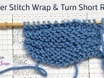 Garter stitch wrap and turn short rows