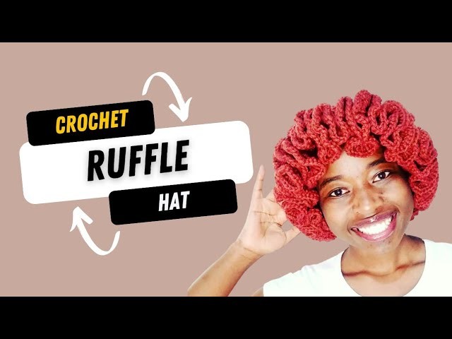 How to crochet a ruffled hat. monalisa hat. Beginner friendly.