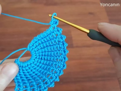 How to Crochet Awesome Adorable 3D Floral Pattern. Çiçek Tığ işi örgü modeli