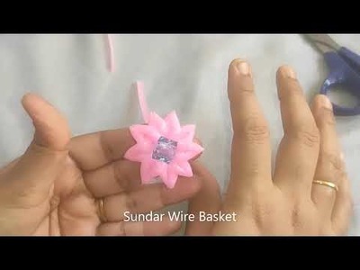 ????????How to Do Flowers????????????????||????????Big and Small Flowers with Beads????????||Sundar Wire Baskets