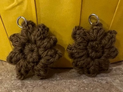How to make A Crochet Flower Charm