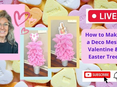 How to Make a Mesh Valentine and Easter Tree