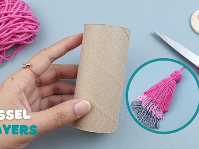 ????How to make a Tassel 3 Layers with Toilet Paper Roll | ViVi Berry Crochet