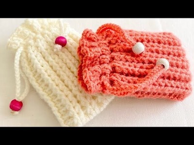 HOW TO MAKE CUTIE AND EASY CROCHET MINI WALLET PATTERN ( DO IT YOURSELF )