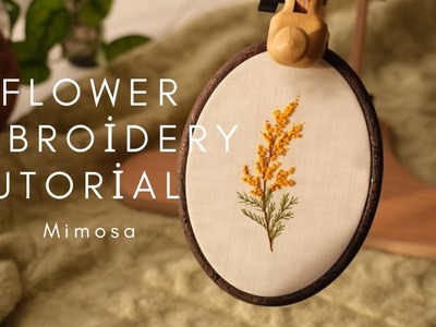 How to Make Flower Embroidery for beginners #diycrafts #embroidery #刺繍