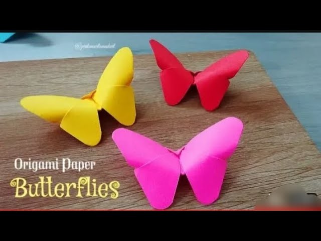 How to make origami paper butterfly|easy craft|diy craft