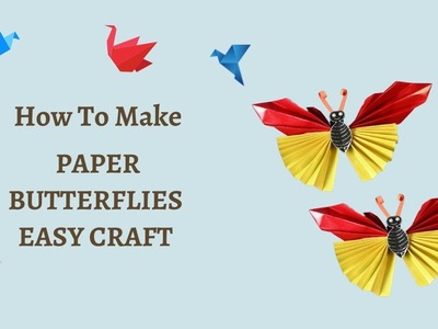 How to make paper butterflies | Easy craft | DIY crafts #QuestDIY