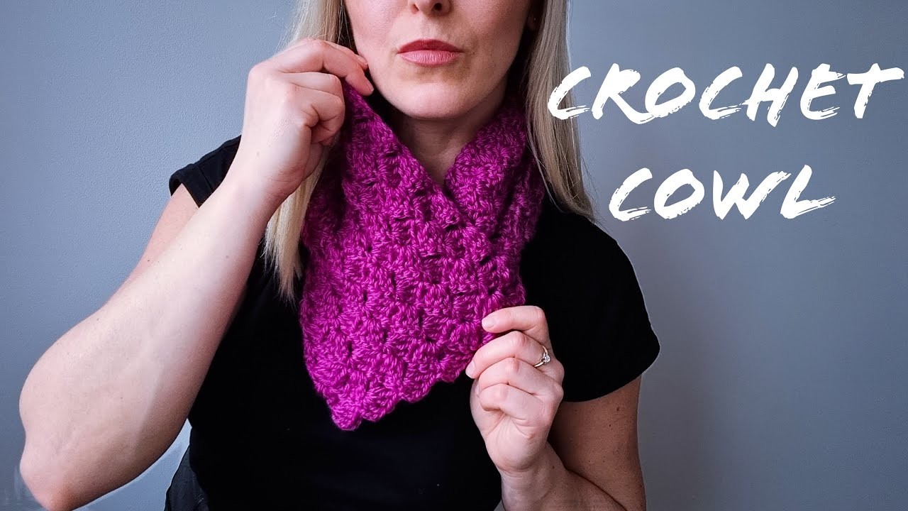 Left Handed Crochet Cowl for Beginners#crochetcowl#crochettutorials