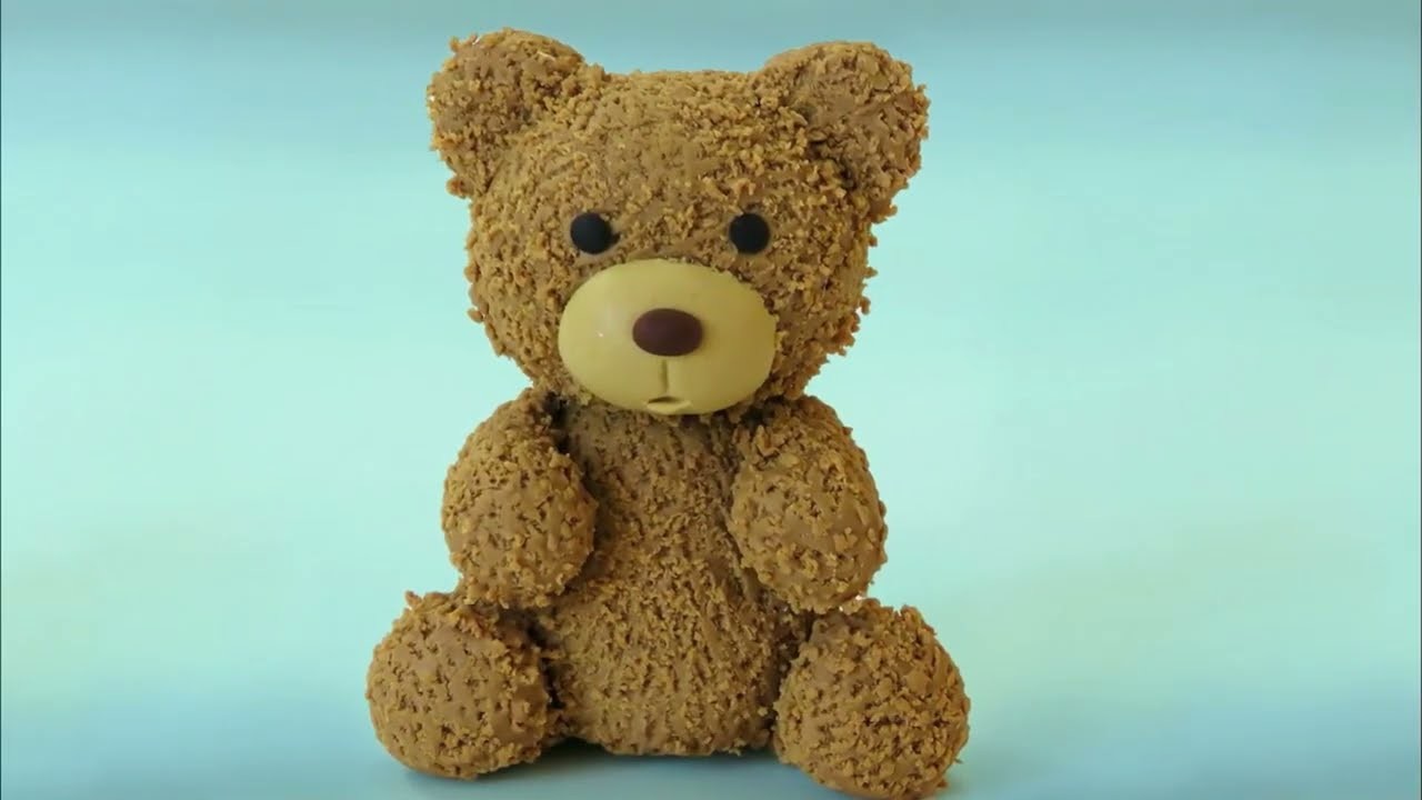 Making MINIATURE TEDDY BEAR - Easy Polymer Clay, Play doh, Fondant Tutorial DIY