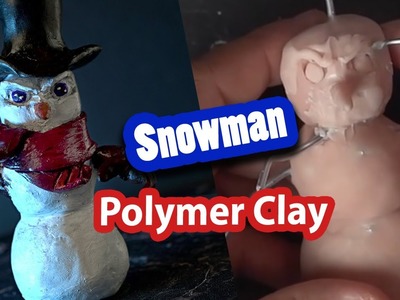 Monster Snowman  polymer clay . Muñeco de nieve arcilla polimérica