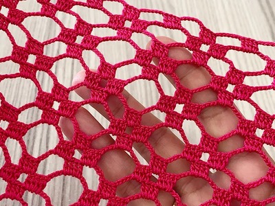 MOTIF LOOK Magnificent Crochet Runner, Curtain, Shawl, Blouse, Net Pattern Tutorial