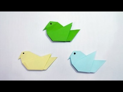 Origami Bird |  Very easy !  how to make origami paper bird #diy #origami #paperbird #papercraft