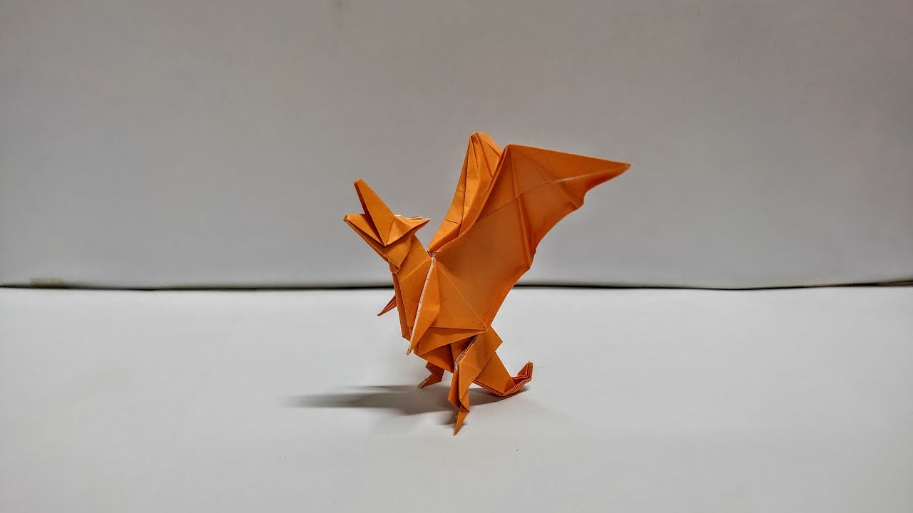 Origami Pokemon Charizard, How To Make An Origami Pokemon Charizard 