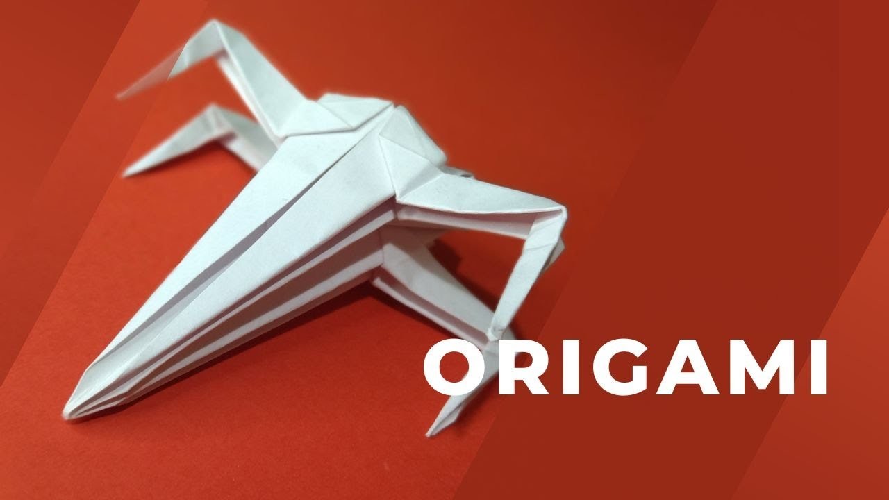 Origami rebel fighter from "Star Wars" with his own hands X-Wing Origami. Star Wars Origami