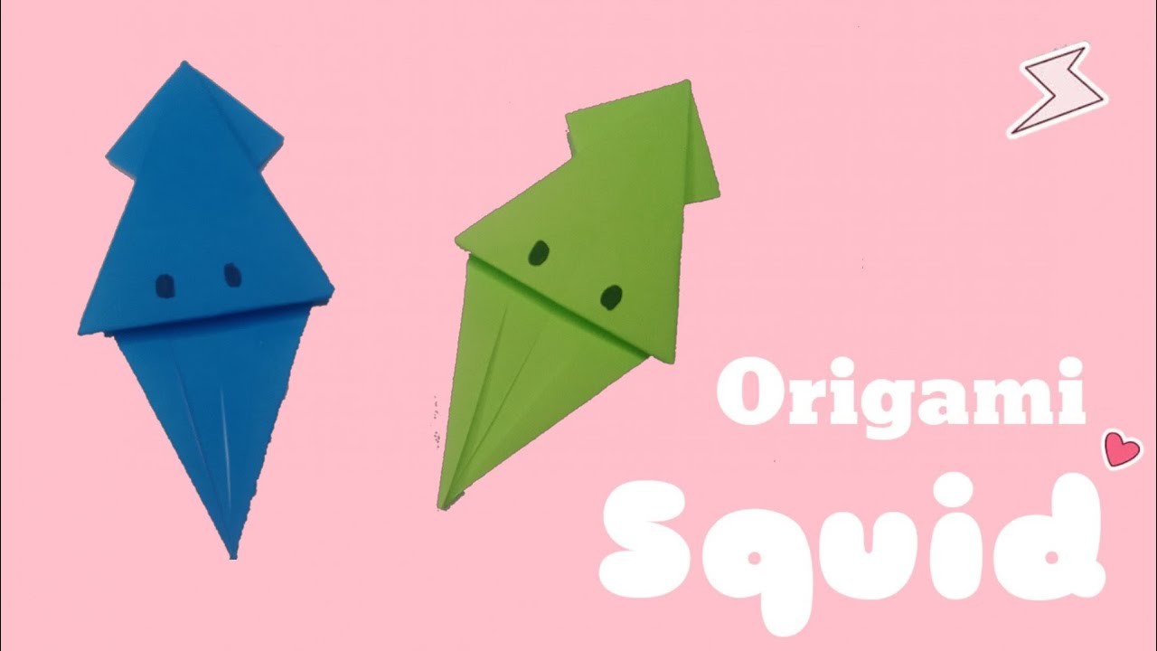 Origami squid - Easy Paper craft || Tutorials