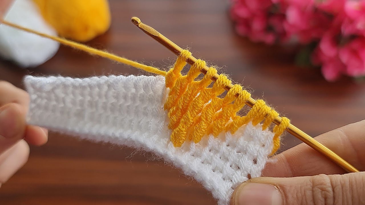 Super easy, very beautiful eye catching tunusian crochet ✔ Süper kolay, çok güzel, tunusişi örgü.
