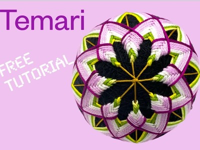 Temari, full Chrysanthemum FREE TUTORIAL