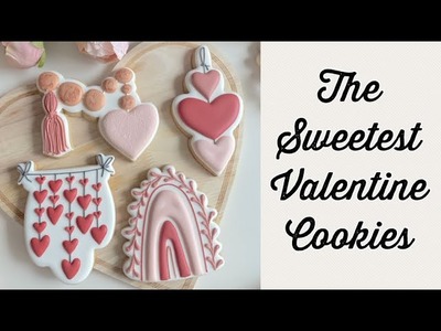 Valentine’s Day sugar cookies. satisfying cookie decorating