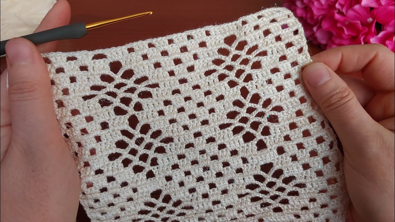 Very Beautiful Crochet Filet Etol Shawl and Cover Model Tığ işi örgü modeli