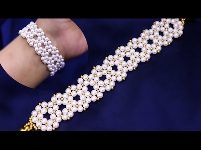 White Angel.How To Make Bracelet.Beads Jewelry Making.Beading Tutorials.Easy and Quick Craft
