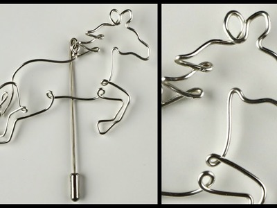 Wire Horse Stick Pin Wire Jewelry Making Tutorial
