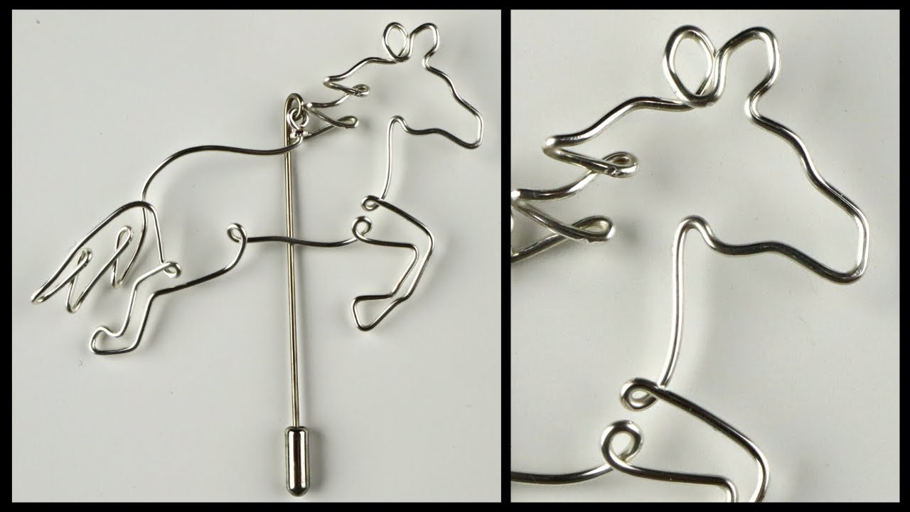 Wire Horse Stick Pin Wire Jewelry Making Tutorial