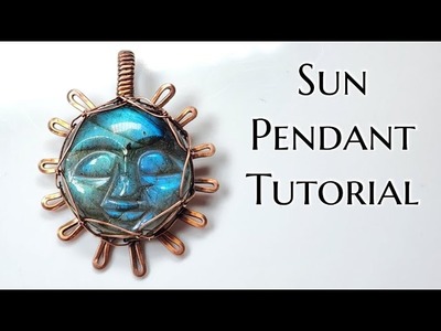 Wire Wrapped Sun: Viking Weave: Wire Wrapping Tutorial: DIY Jewelry