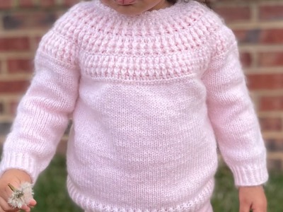 WOW ???? EASY Baby Jumper Sweater for boys and girls FAST KNIT AND CROCHET PATTERN Julia sweater