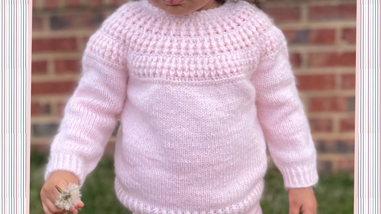 WOW ???? EASY Baby Jumper Sweater for boys and girls FAST KNIT AND CROCHET PATTERN Julia sweater