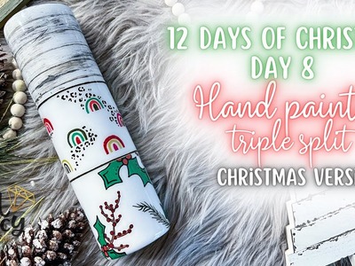 12 days of Christmas Day 8 l Hand painted boho Christmas l DAM Fancy Creations