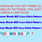 Autum Woods Mill Cross-Stitch Pattern***L@@K***Buyers Can Download Your Pattern As Soon As They Complete The Purchase