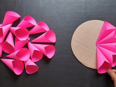 Beautiful paper flower wall hanging craft.paper craft for home decorations.wallmate.wallhanging.diy