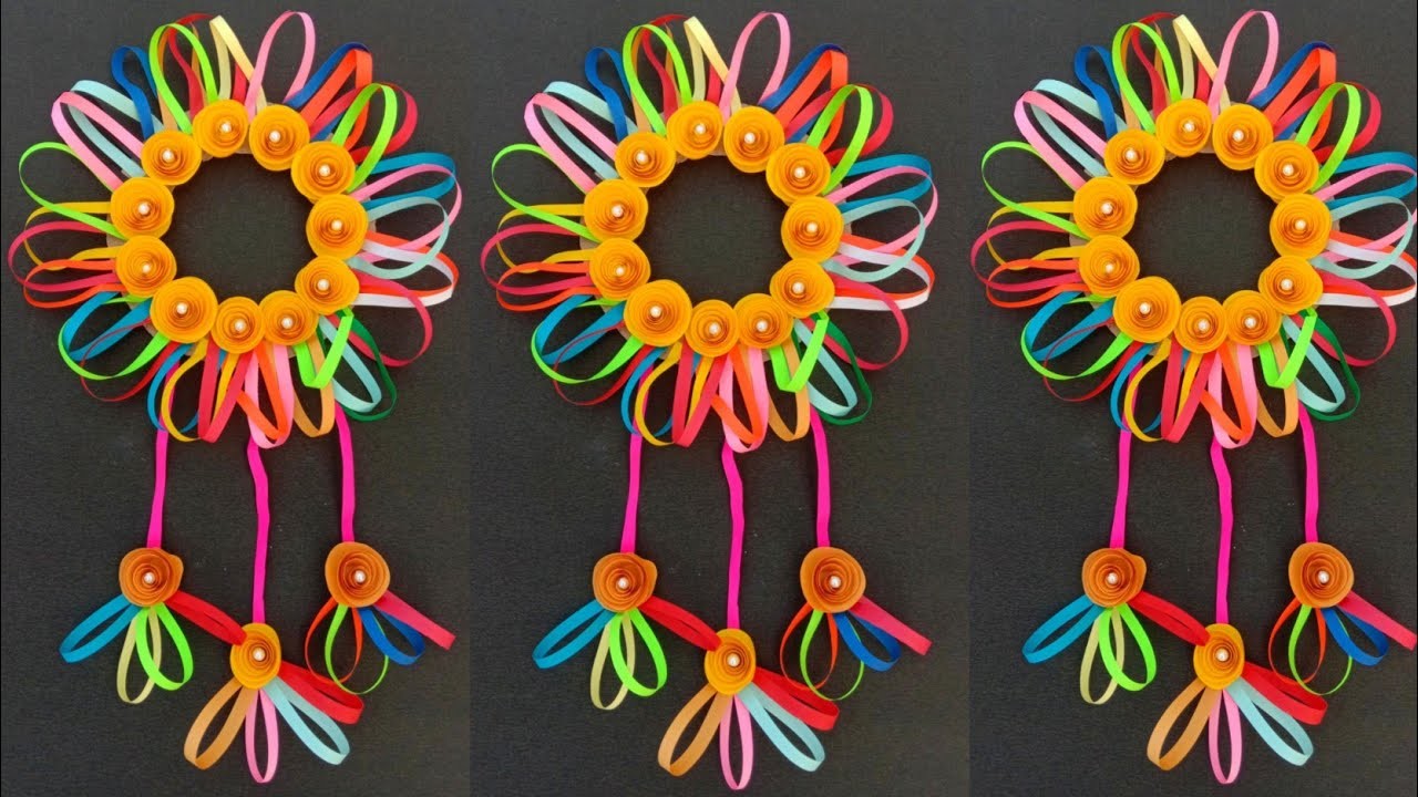 How To Make Paper Flower Hanging Decorations