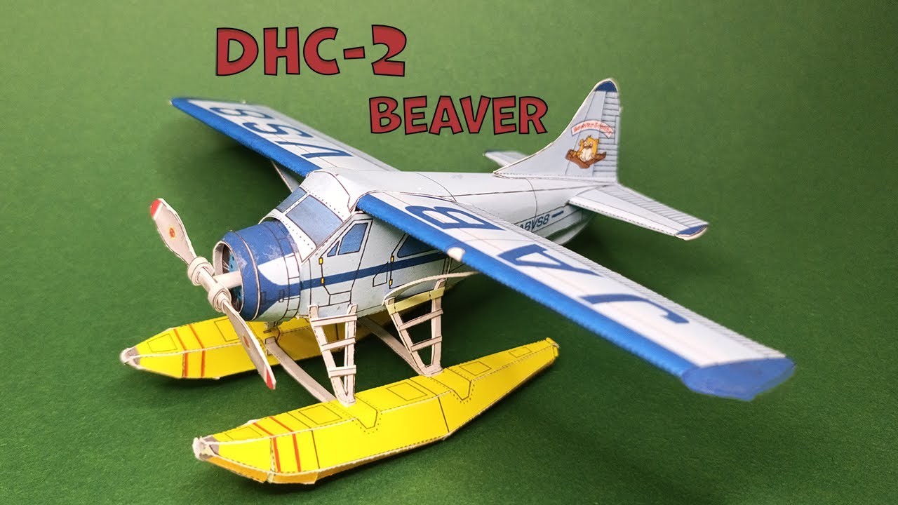 Submarine Papercraft Diy Cm Dhc Beaver Seaplane Plane Aircraft 