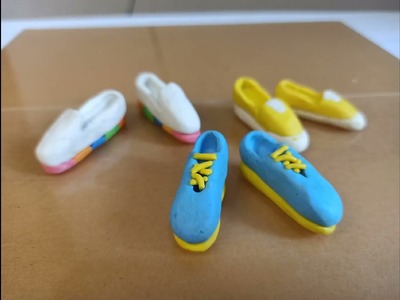 DIY. Amazing technique make miniature shoes with polymer clay. @DIYminiclaytutorial