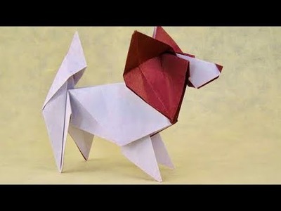 DIY - Origami Dog | How to make origami dog | Paper dog | Easy origami tutorial | Step by step