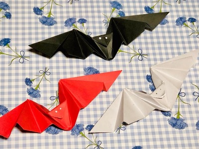DIY Origami Paper Craft | How to make Halloween Bat  | Flapping Bat