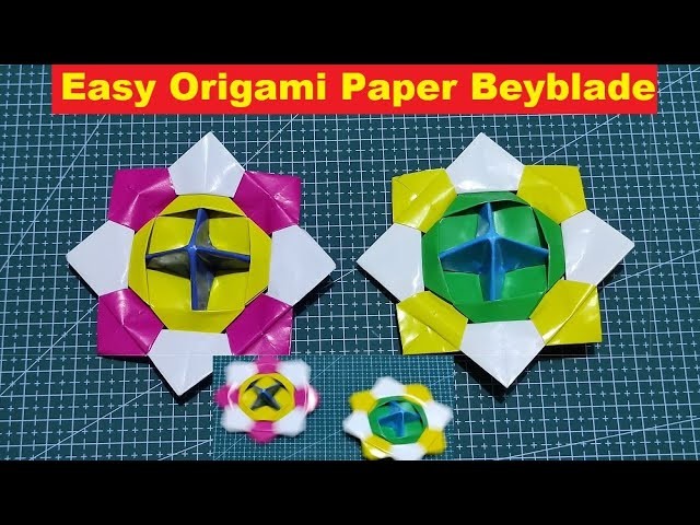 Easy Origami Beyblade - DIY Paper Beyblade - DIY Paper Spinning Top - Simple Origami Tutorial