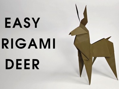 Easy origami DEER | How to make a paper Christmas deer