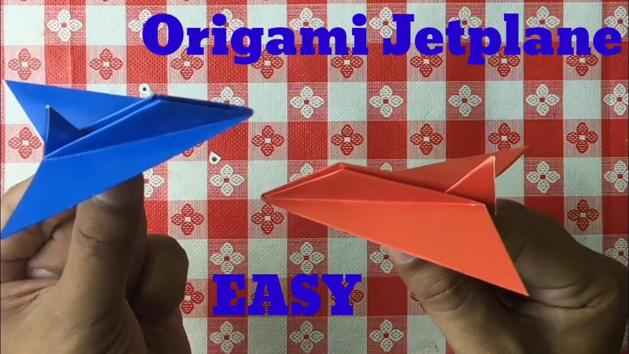 Easy Origami Jet Plane - Airplane Origami - Easy Origami Tutorial