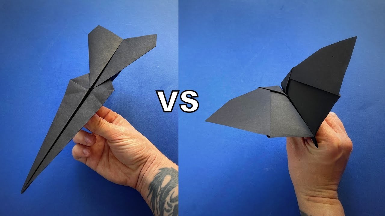 Fighter vs Bat Paper Planes | How to Make a Paper Airplane Tutorial