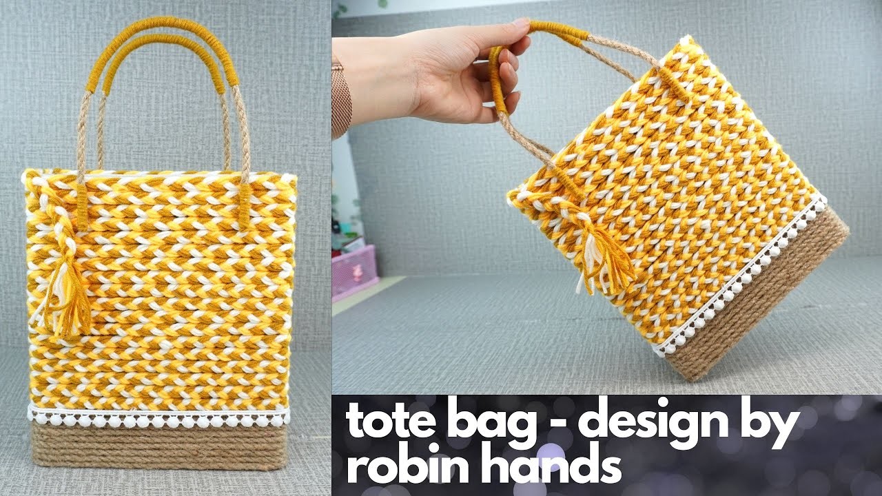 Great idea to diy recycle cardboard into tote bags. Recycle Cardboard. Diy Rope Organizer Basket