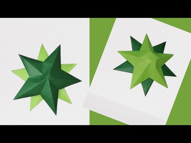 How to make 3D paper star || 3D star for decoration|| DIY origami