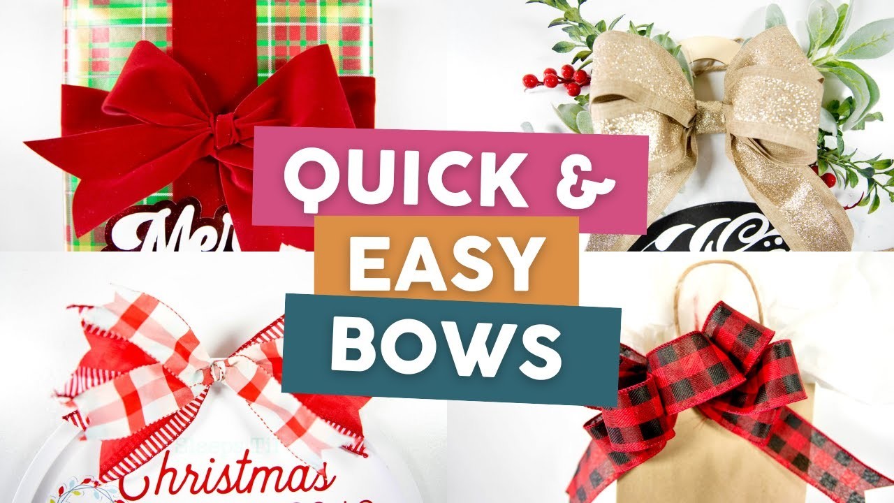 How to Make a Bow | 4 Quick & Easy Bow Tutorials