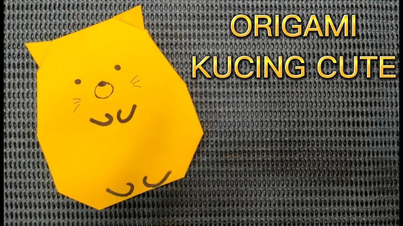 How to make a cute cat from origami | Origami Kucing Cute | DIY Paper Craft @anakcerianusantara7611